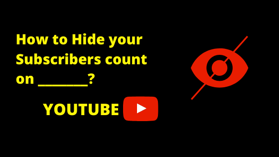 Hide YouTube subscriber count