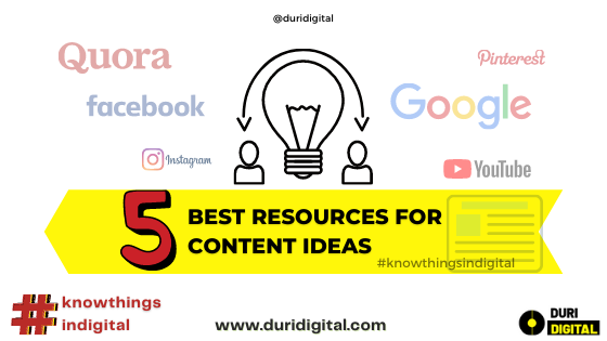 Resources for content ideas